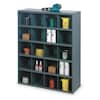 Durham Mfg Prime Cold Rolled Steel Pigeonhole Bin Unit, 12 in D x 42 in H x 33 3/4 in W, 5 Shelves, Gray 351-95