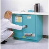Justrite Corrosive Safety Cabinet, Blue, Standard 892302