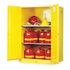 Justrite Sure-Grip EX Flammable Safety Cabinet, 90 gal., Yellow 899020
