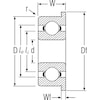 Dynaroll Mini Ball Bearing, Flanged, Bore 0.0469 In SFR0 A5