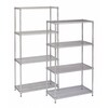 ZORO SELECT 2HGF4 Steel Wire Wall Shelving, 14D x 60W x 54H, Chrome