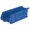 Akro-Mils Super Size Bin, Blue, Plastic, 23 7/8 in L x 8 1/4 in W x 7 in H, 200 lb Load Capacity 30284BLUE
