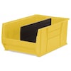 Akro-Mils Storage Bin, Yellow, Plastic, 29 1/4 in L x 18 3/8 in W x 12 in H, 300 lb Load Capacity 30290YELLO
