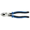 Klein Tools 9 1/2 in 2000(TM) Linemans Plier High Leverage w/ Fish Tape Puller, Wire Crimper, Steel J2000-9NECRTP