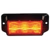 Federal Signal Warning Light, LED, Red, Surf, Rect, 3-1/2inL IPX302-4