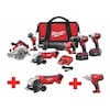 Milwaukee Tool Cordless Combination Kit, 18.0V 2696-26, 2680-20, 2663-20