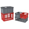 Akro-Mils Straight Wall Container, Red, Industrial Grade Polymer, 2.65 cu. ft. Volume Capacity 37672RED