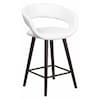 Flash Furniture White Vinyl Counter Stool, 24"H, Frame Material: Wood CH-152561-WH-VY-GG