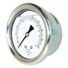 Pic Gauges Pressure Gauge, 0 to 60 psi, 1/8 in MNPT, Stainless Steel, Silver 202L-158D