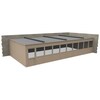 Porta-King 2-Wall Modular In-Plant Office, 8 ft H, 40 ft W, 20 ft D, Beige VK1STL-BCM 20'X40' 2-WALL